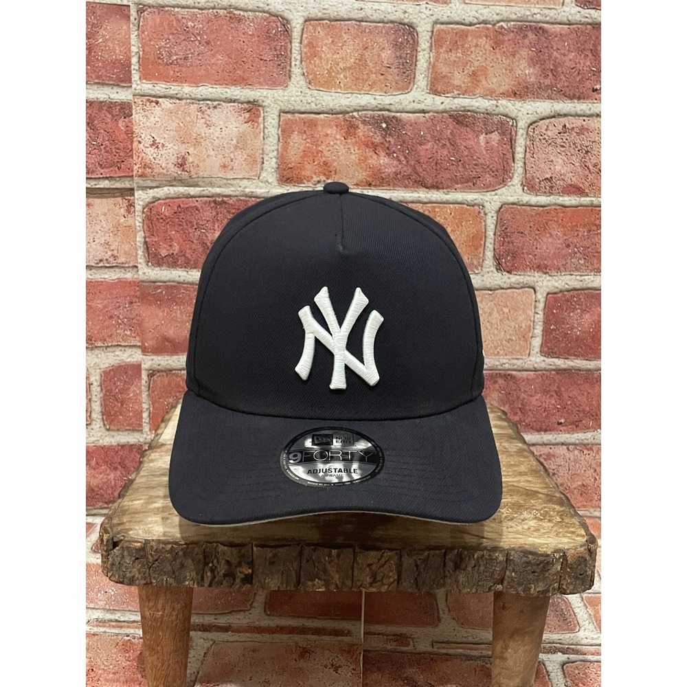 New Era 9FORTY A-Frame New York Yankees Snapback Hat Navy Blue MLB Cap